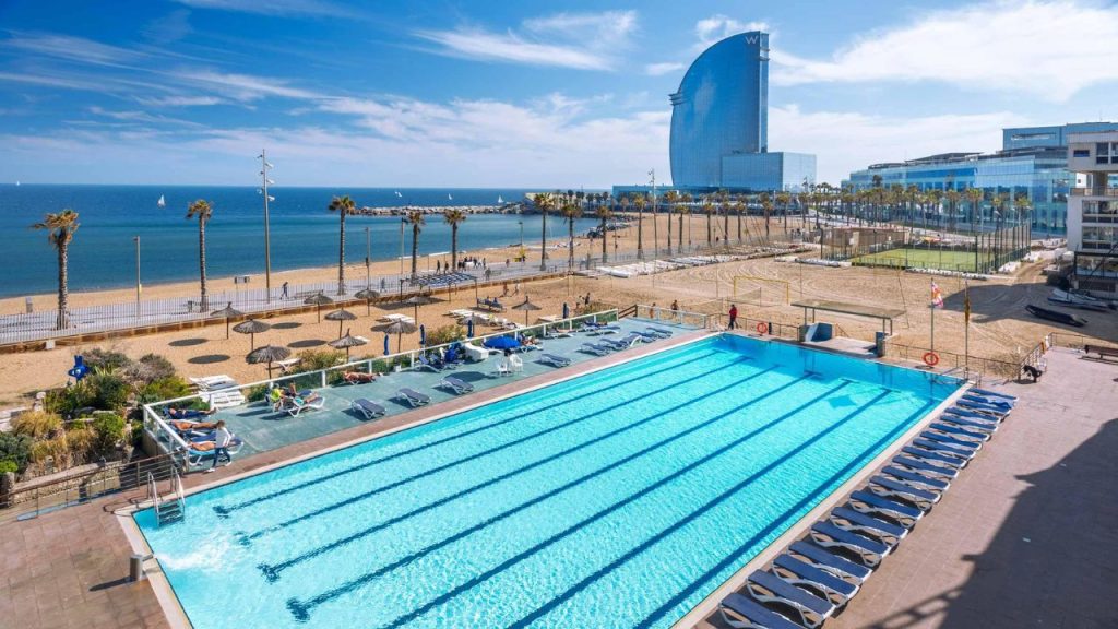 OLD SPAIN Insignia de Solapa Club Natación Barcelona Swimming Club