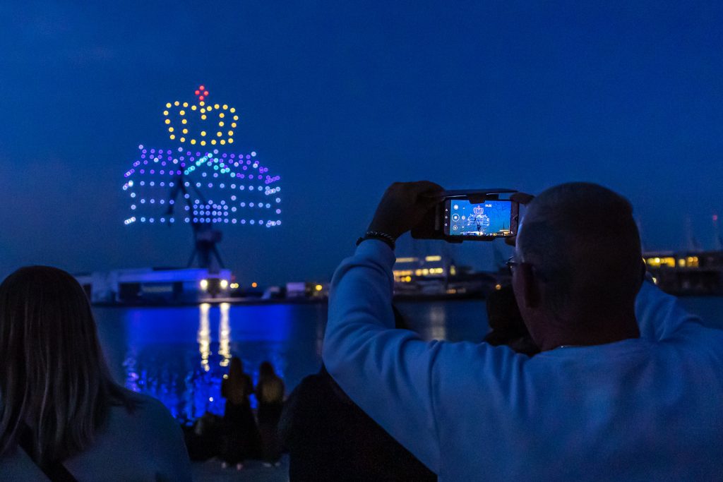Se celebra el primer show de drones en un evento en Dinamarca