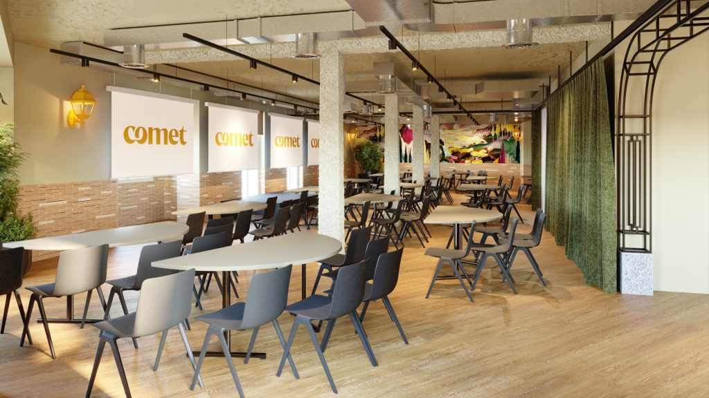 El espacio Comet amplía sus espacios en frente del Retiro de Madrid