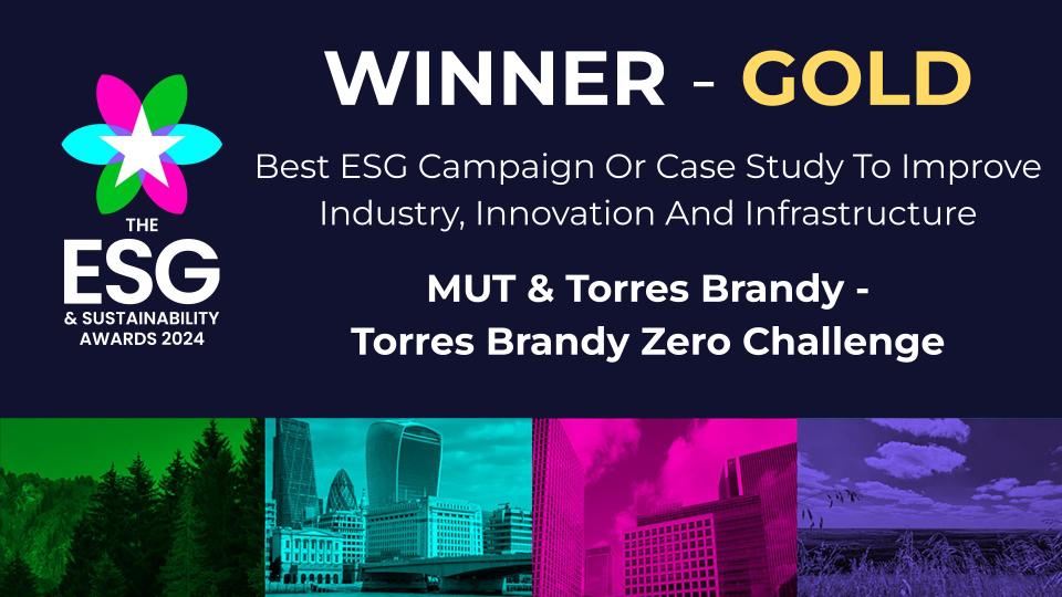 MUT Agency y Torres Brandy Ganadores del Oro en los ESG & Sustainability Awards