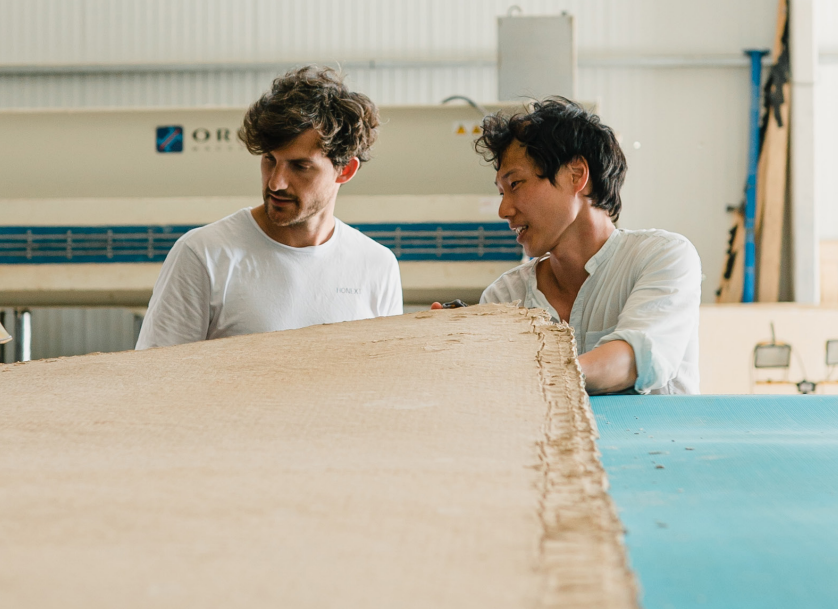 Honext, nuevo material de fibra de celulosa como alternativa a la madera en eventos