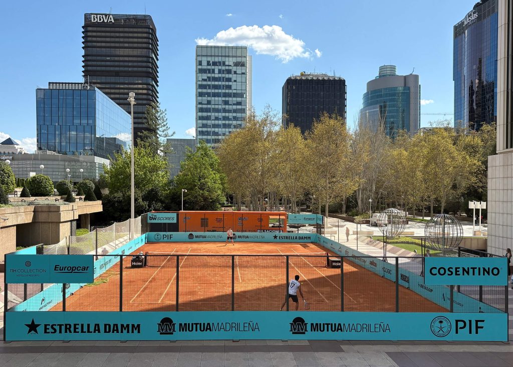 Mutua Madrid Open vuelve a las calles de Madrid estrenando pista en Plaza Picasso 