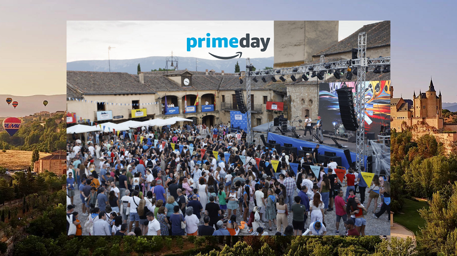 Amazon transforma un pueblo medieval en escaparate experiencial