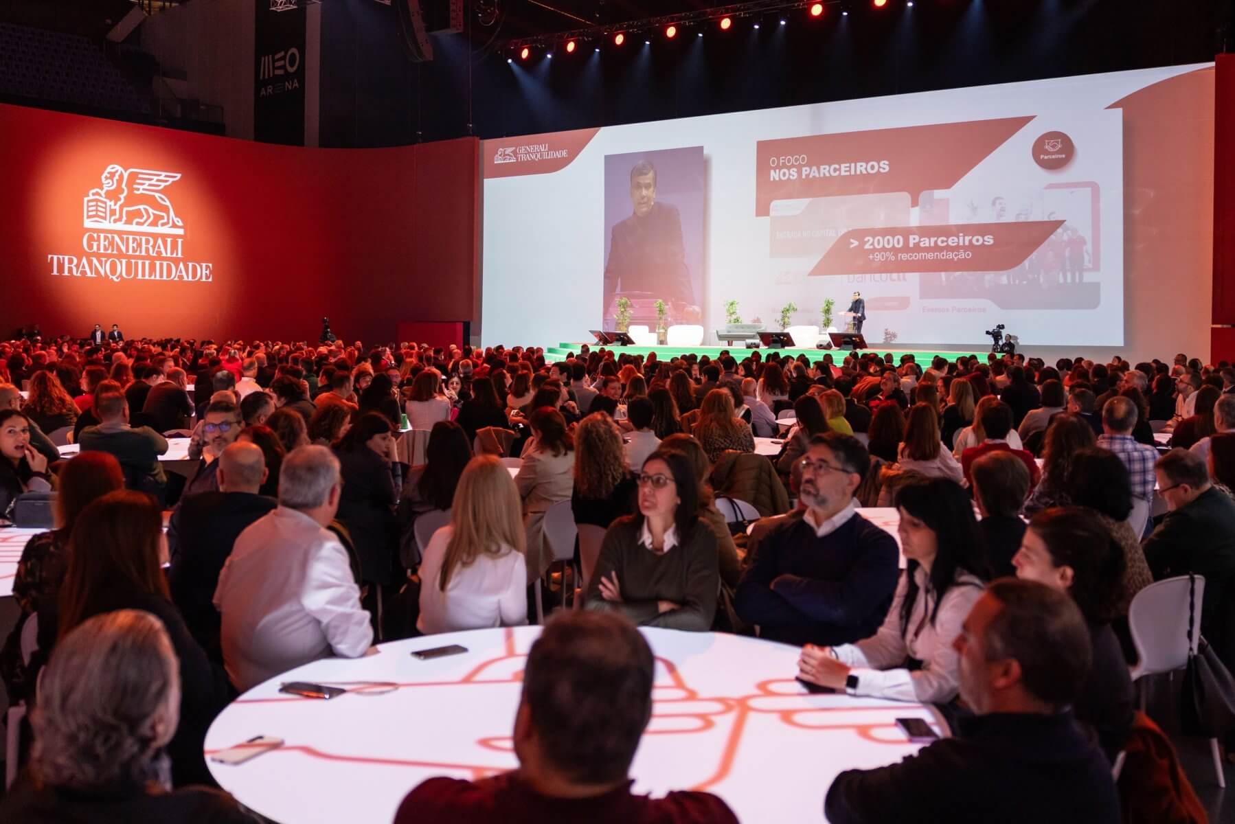 Una proyección sobre 192 mesas, el gran atractivo del encuentro anual de Generali Tranquilidade 