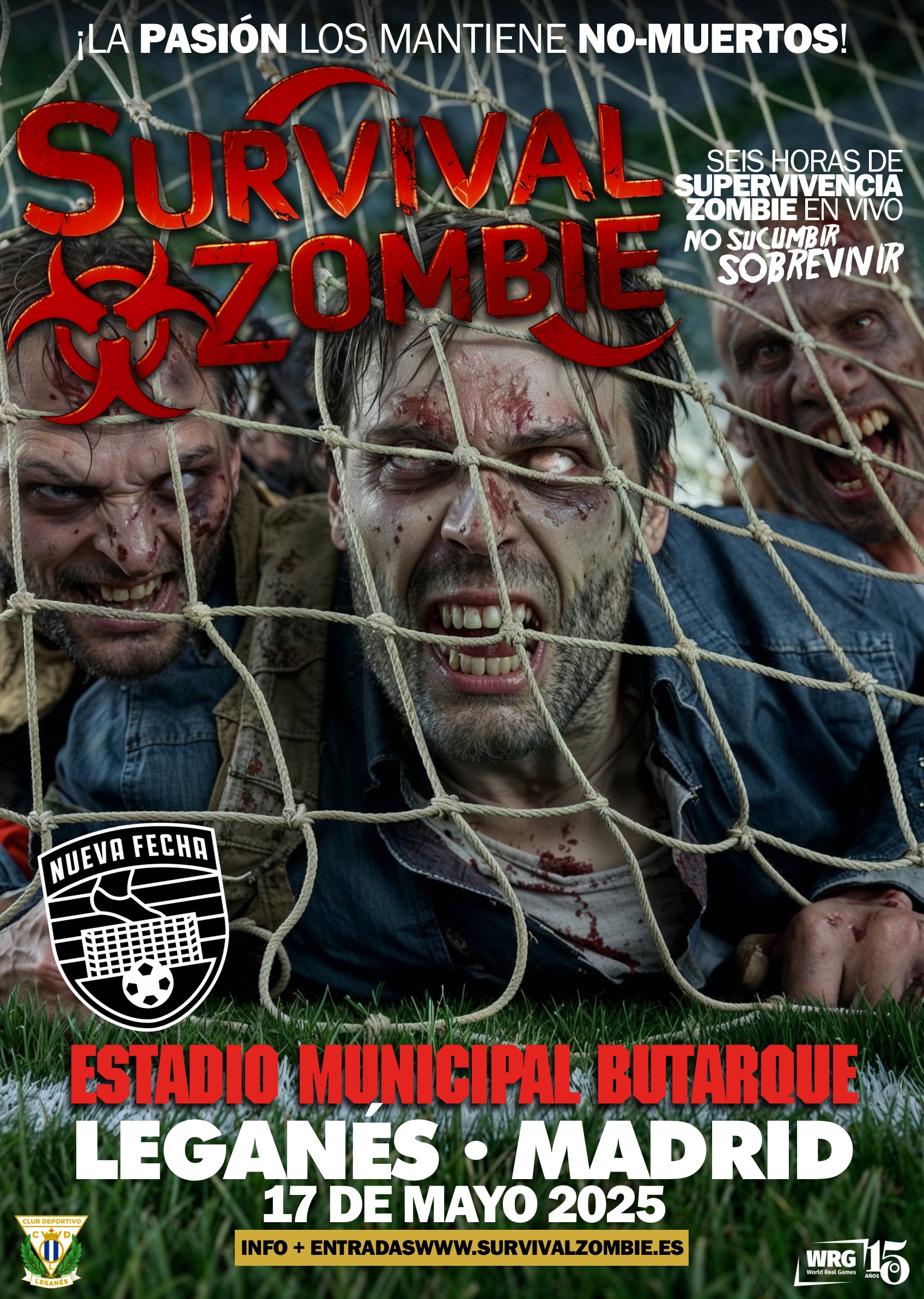 La primera Survival Zombie en un estadio de fútbol tendrá lugar en el Estadio Ontime Butarque