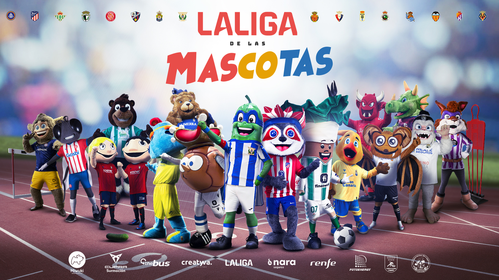 Gran éxito de la primera edición de LaLiga de las Mascotas en el Estadio Ontime Butarque