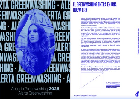 El ecopostureo está evolucionando a nivel global, afirma el Anuario Greenwashing 2025