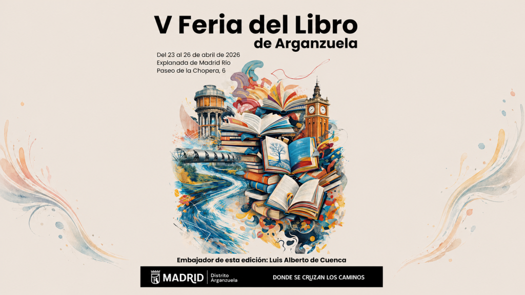 Ikebana Eventos organizó la Feria del Libro de Arganzuela 2026 en Madrid Río