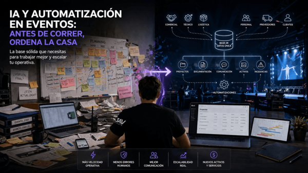 IA y automatización en eventos: antes de correr, ordena la casa