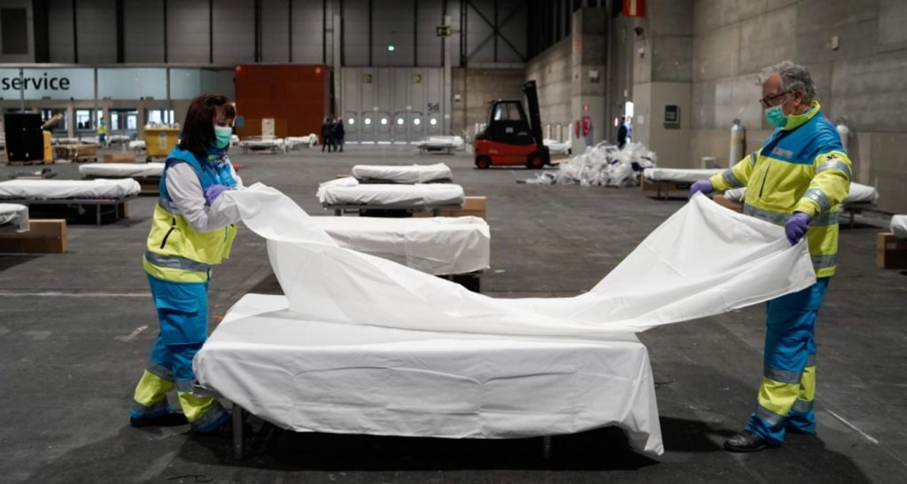 Los venues se transforman en auténticos hospitales