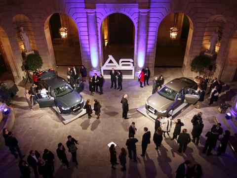 Atmósfera intimista para el evento unplugged de Audi A6