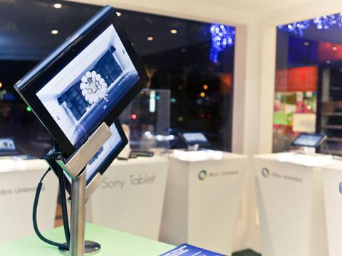Sony Tablet se promociona en los centros comerciales