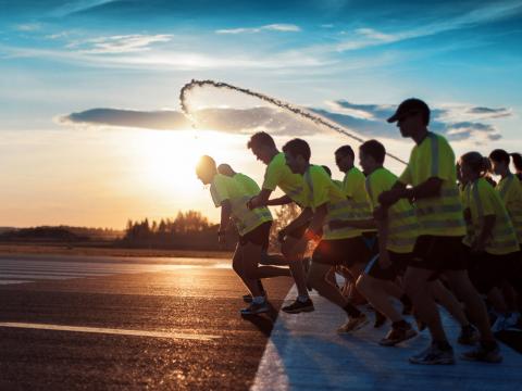 Finnair, una carrera inusual en una pista única