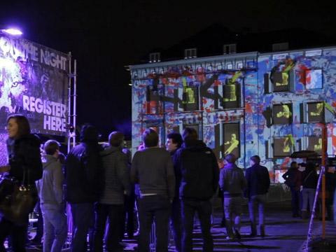 Eristoff crea un video game interactivo con un mapping 3d