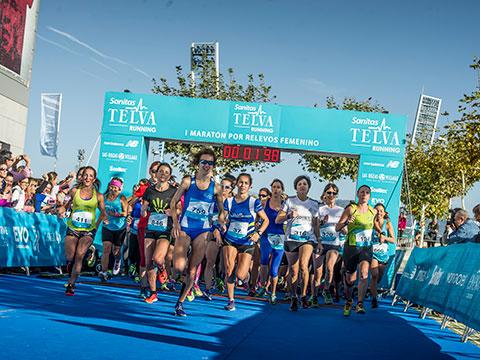 Telva y Sanitas organizan una carrera de relevos muy femenina