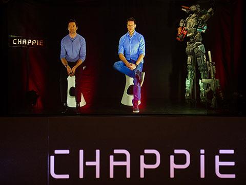 A holographic press conference to present film premiere