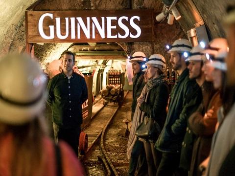Bajar a la mina para degustar una Guinness