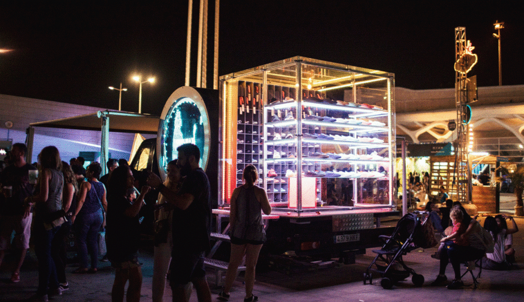 Comprar zapas a pie de evento