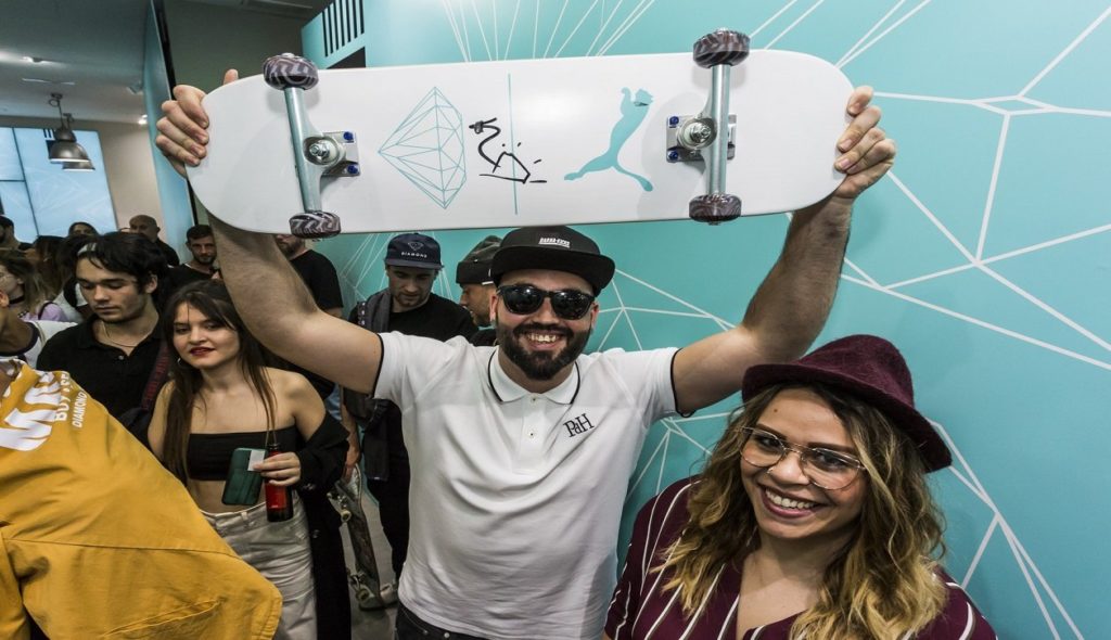 Zapas, diamantes y skate para la presentación de lo nuevo de PUMA