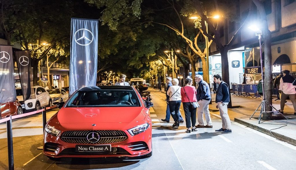 El Mercedes Clase A marca el ritmo de su propio evento de presentación