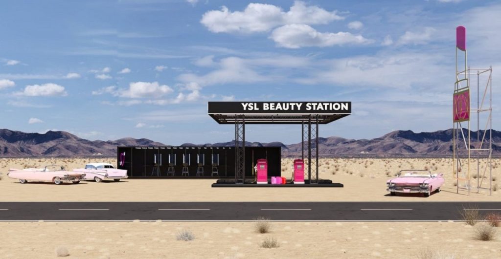 YSL monta una gasolinera pop-up donde repostar maquillaje