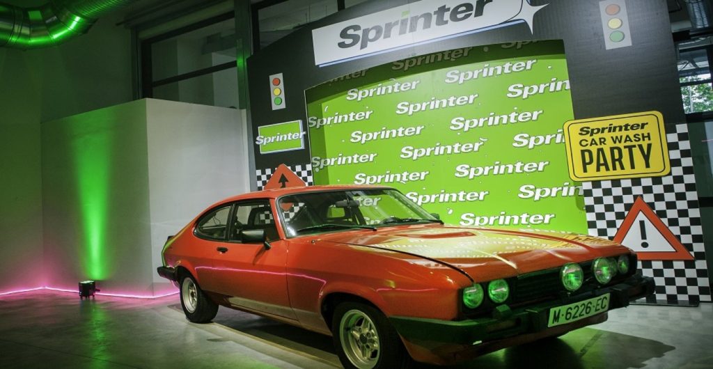 Sprinter monta un festival recreando un lavadero de coches