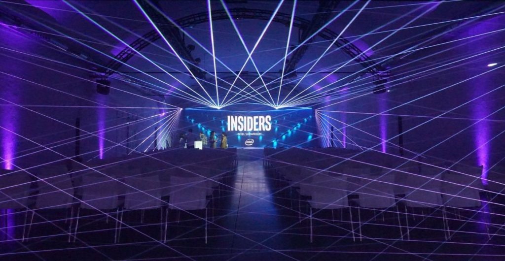 Intel celebra su showroom anual con luces led y realidad virtual