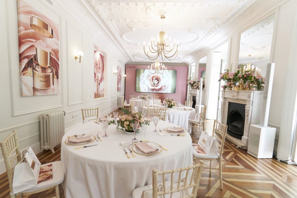 Lujo y rosas en la presentación exclusiva de Lancôme en Madrid