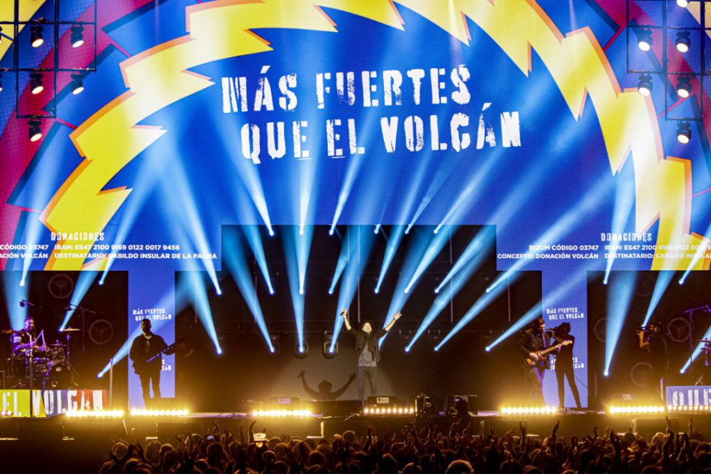 ‘Más fuertes que el volcán’ el concierto solidario en el WiZink Center por la Palma