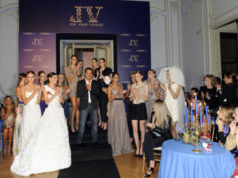 Chivas 18 behind the Jorge Vazquez gateway