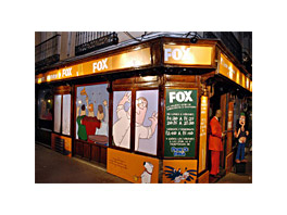 Sr Goldwind promotes four series of Fox TV in various Spanish cities