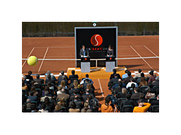 Wallvideo in charge of the audiovisual communication of the Conde de Godó Trophy