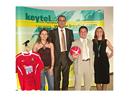 Keytel celebrates the closing event of the Goles Keytel campaign