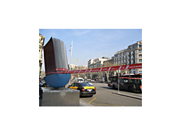 The Madrid and Barcelona historical monuments dawn sealed off