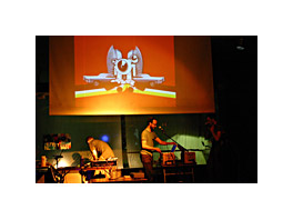 The presentation of The Fingers in a mini art festival