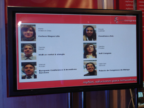 myNet, a new software for networking in events