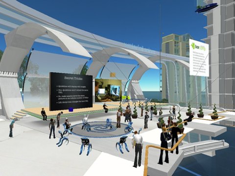 Un auditorio virtual para eventos reales en Second Life
