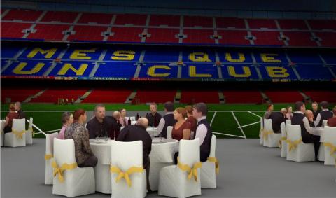 La platea del Camp Nou, disponible para eventos de verano