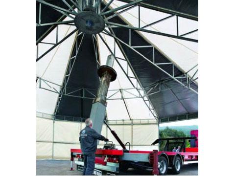 Una carpa para 150 pax en 40 minutos