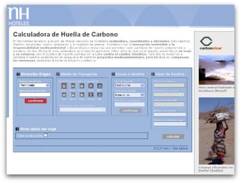 NH Hoteles, los primeros con una calculadora online de emisiones de CO2