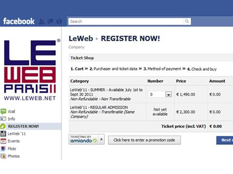 amiando hace de Facebook su nuevo canal de distribución