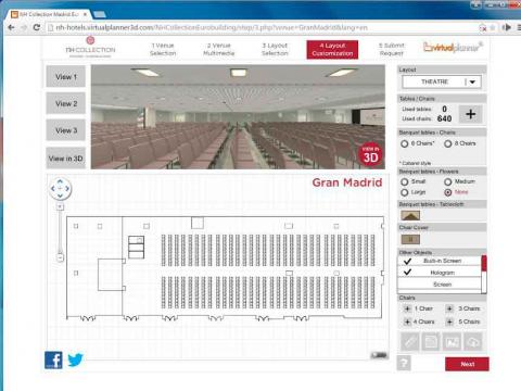 NH apuesta por un planificador virtual de eventos