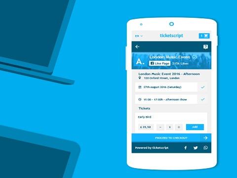 Ticketscript estrena nueva tienda online para venta de entradas a eventos