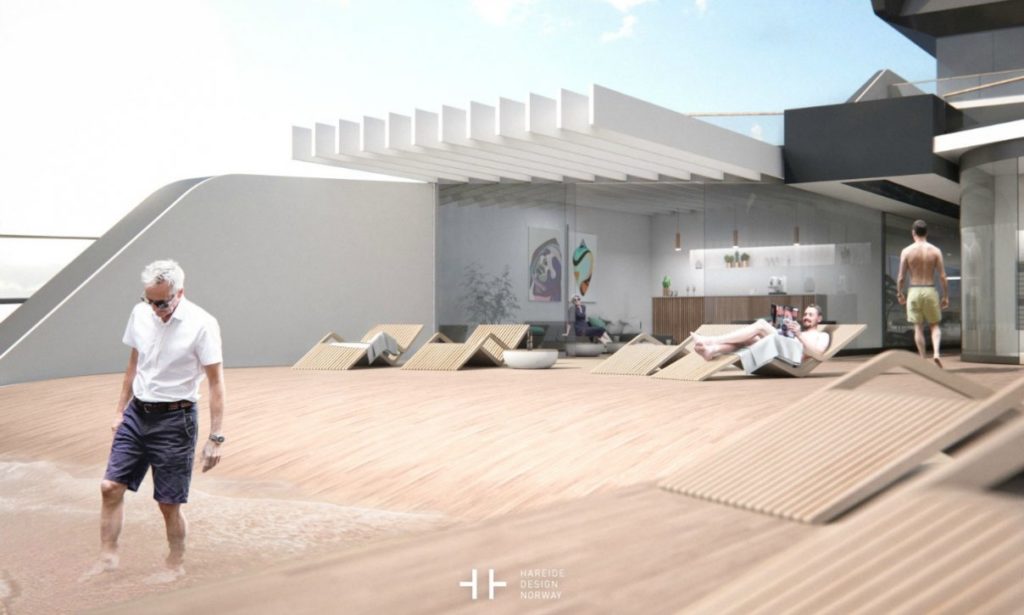 Un yate con playa… solo podía ser escandinavo