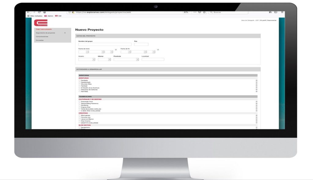 Exploramás estrena herramienta online de gestión de proyectos