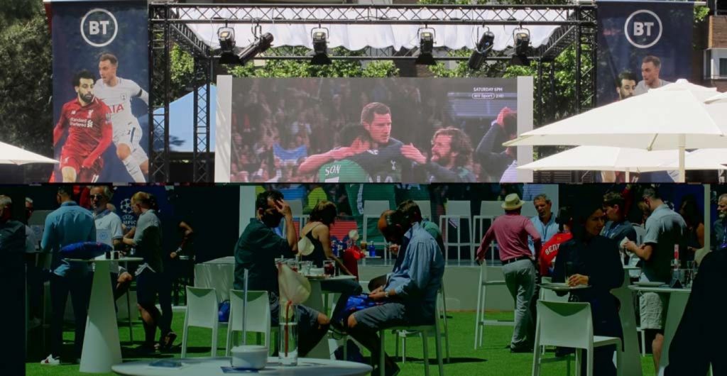 Mucho fútbol y retransmisión en directo de la Champions en el Hotel Puerta América